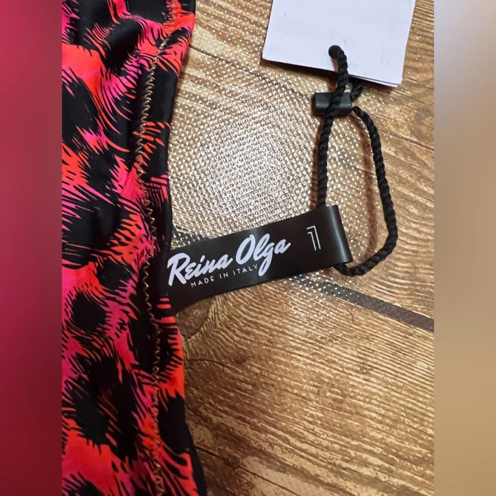 NWT Reina Olga Tropicana Nights Ruched Skirt - Picture 3 of 5